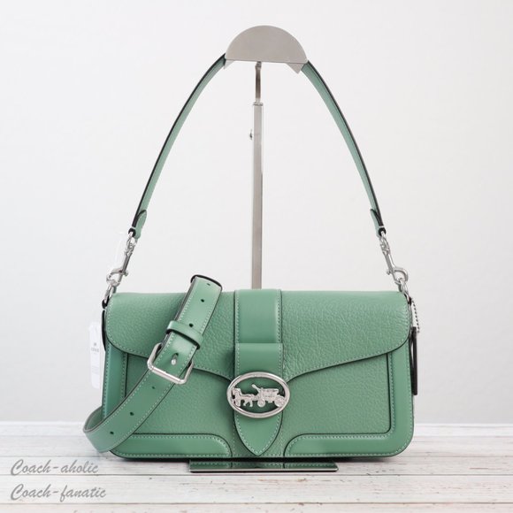 Coach Bags Nwt Coach Shoulder Bag Leather Crossbody In Washed Green Poshmark